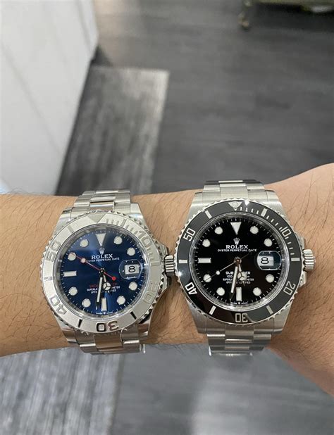 rolex yacht master dark vs submariner|rolex submariner vs yacht master.